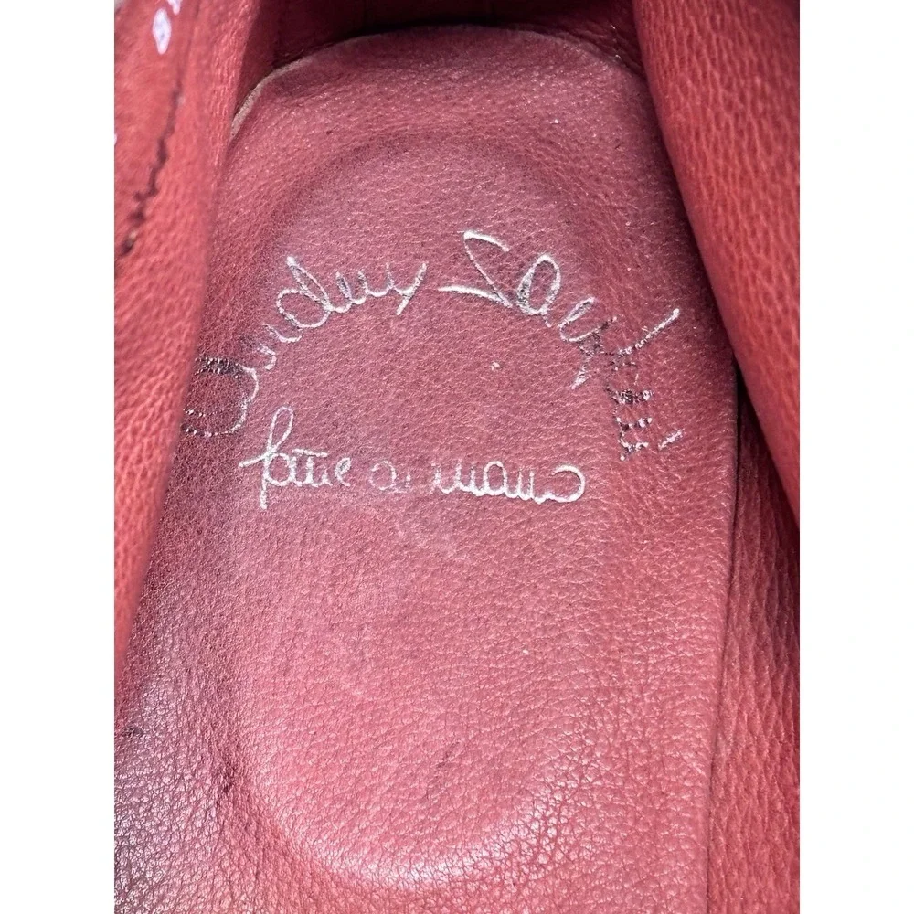 Santoni Suede Chukka Boots Burgundy Brown Italy Size 8.5 Luxury Made In Italy